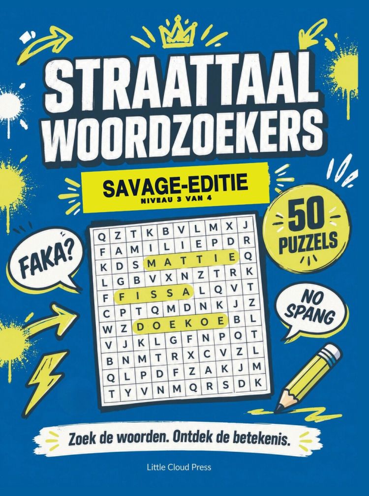 Omslag Straattaal Woordzoekers Savage-editie van FakaBro